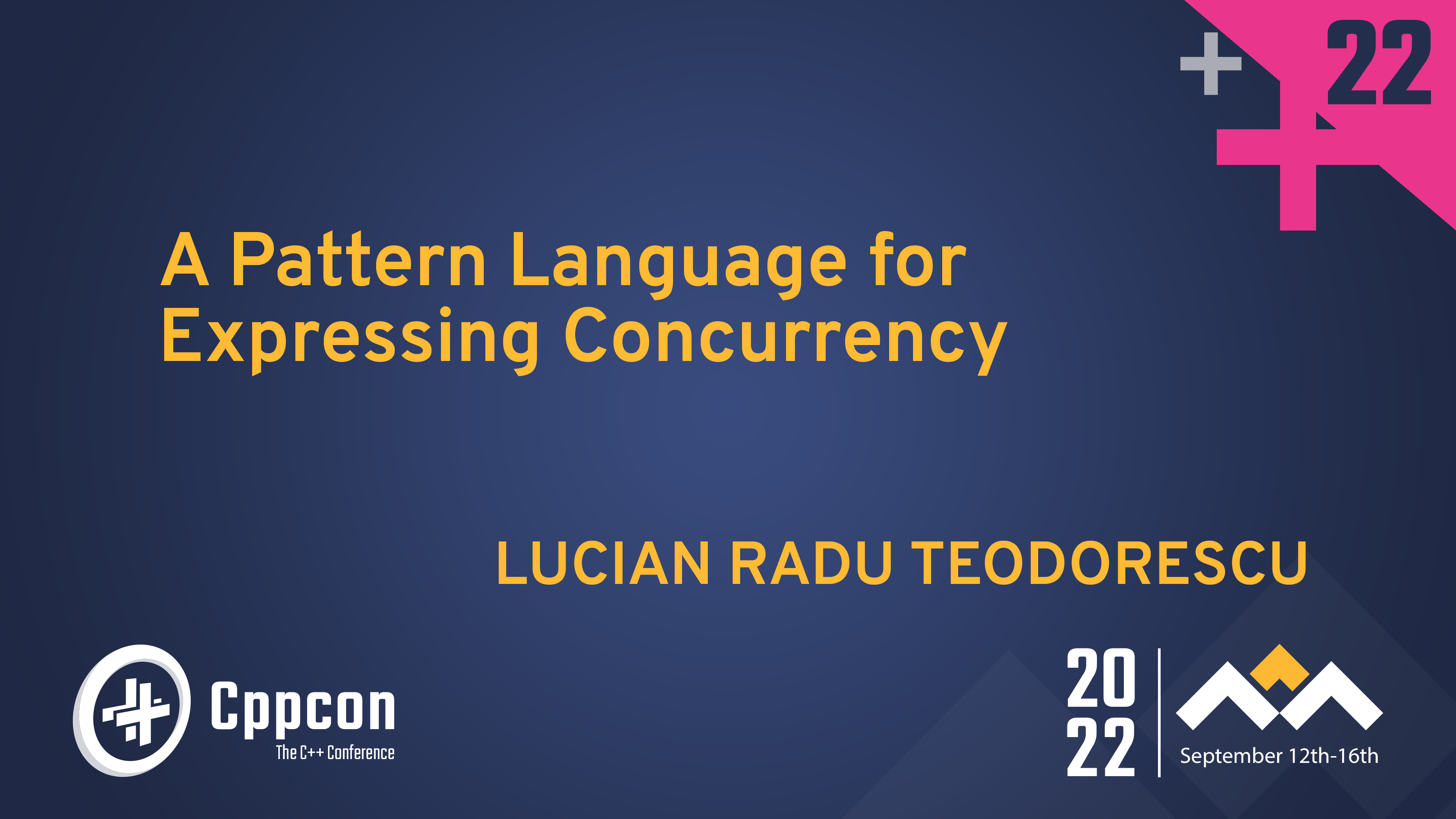 A Pattern Language for Expressing Concurrency