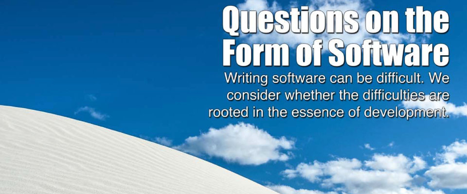 Questions on the Form of Software